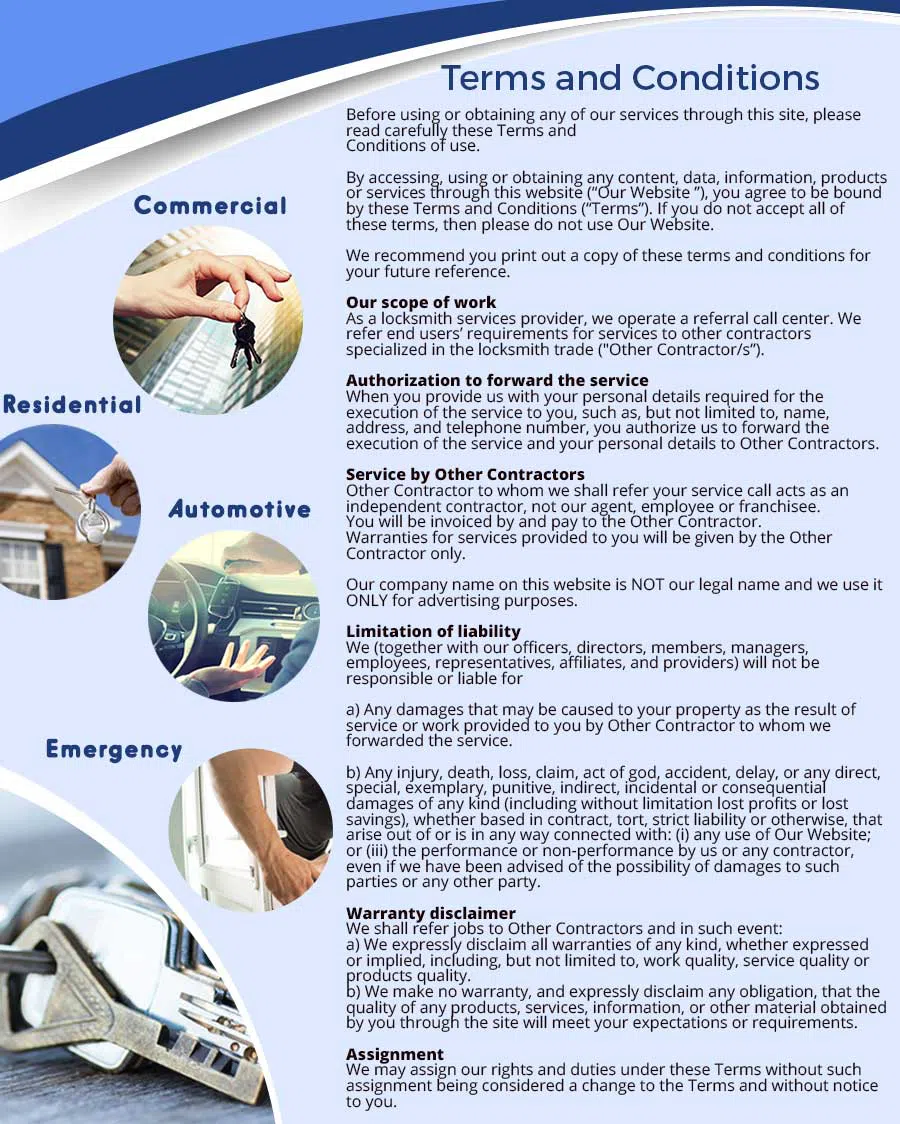 Houston Locksmith Solution Houston, TX 281-502-1049 - terms-ls